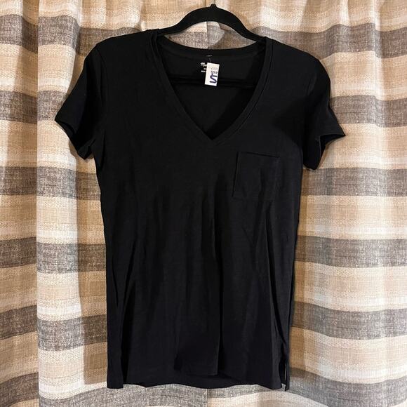 Madewell Black‎ V-Neck Pocket Tee Size XXS - Picture 1 of 7